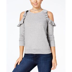 Self E Juniors Cold Shoulder Sweatshirt
